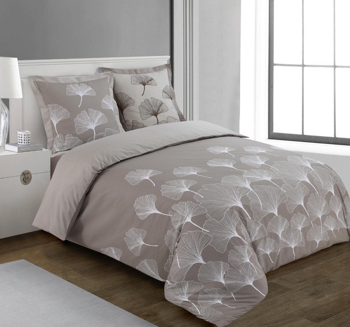 VISION home - Ginko - Dekbedovertrek 240x220cm met 2 bijhorende slopen - 100% katoen