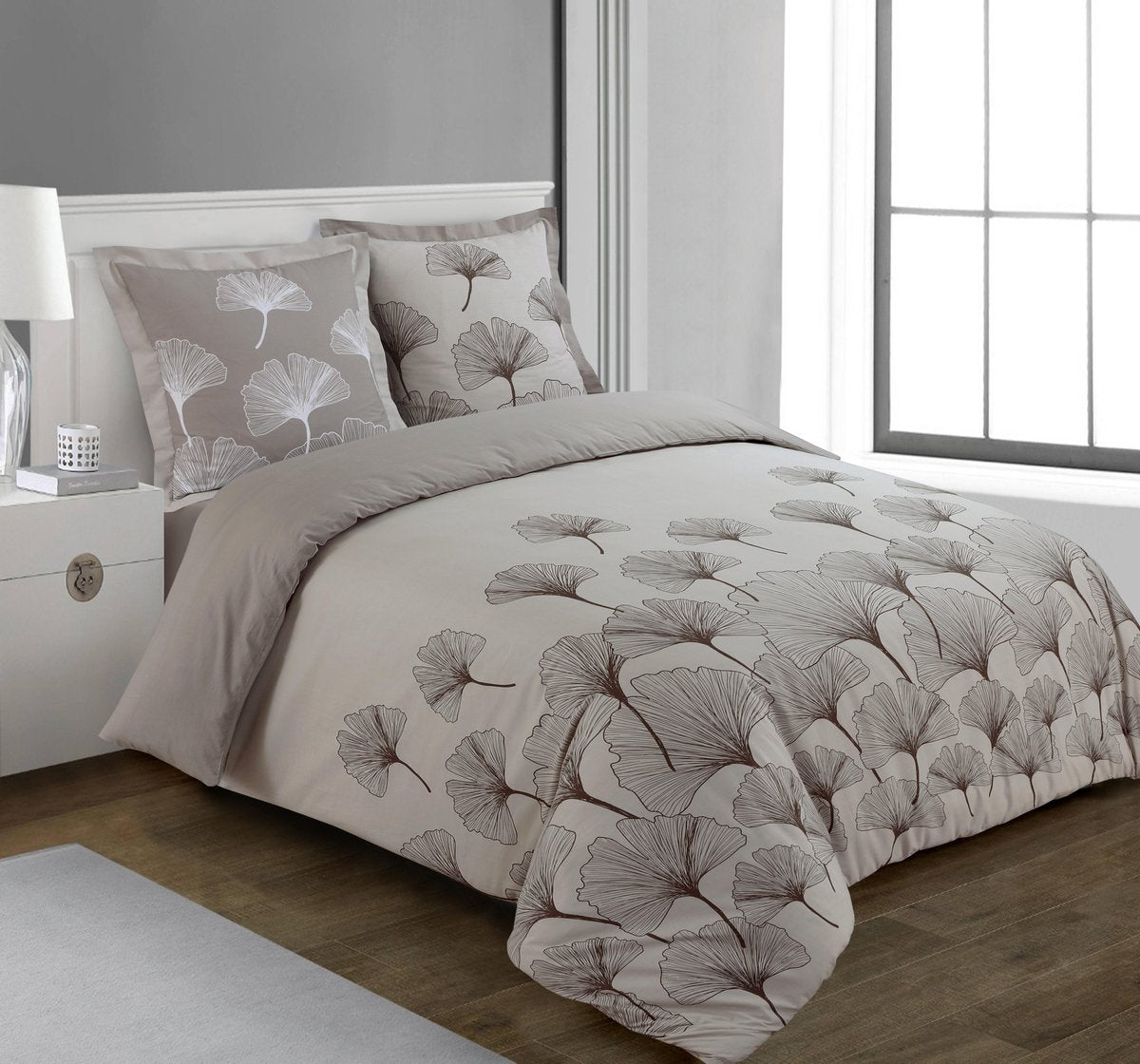 VISION home - Ginko - Dekbedovertrek 240x220cm met 2 bijhorende slopen - 100% katoen