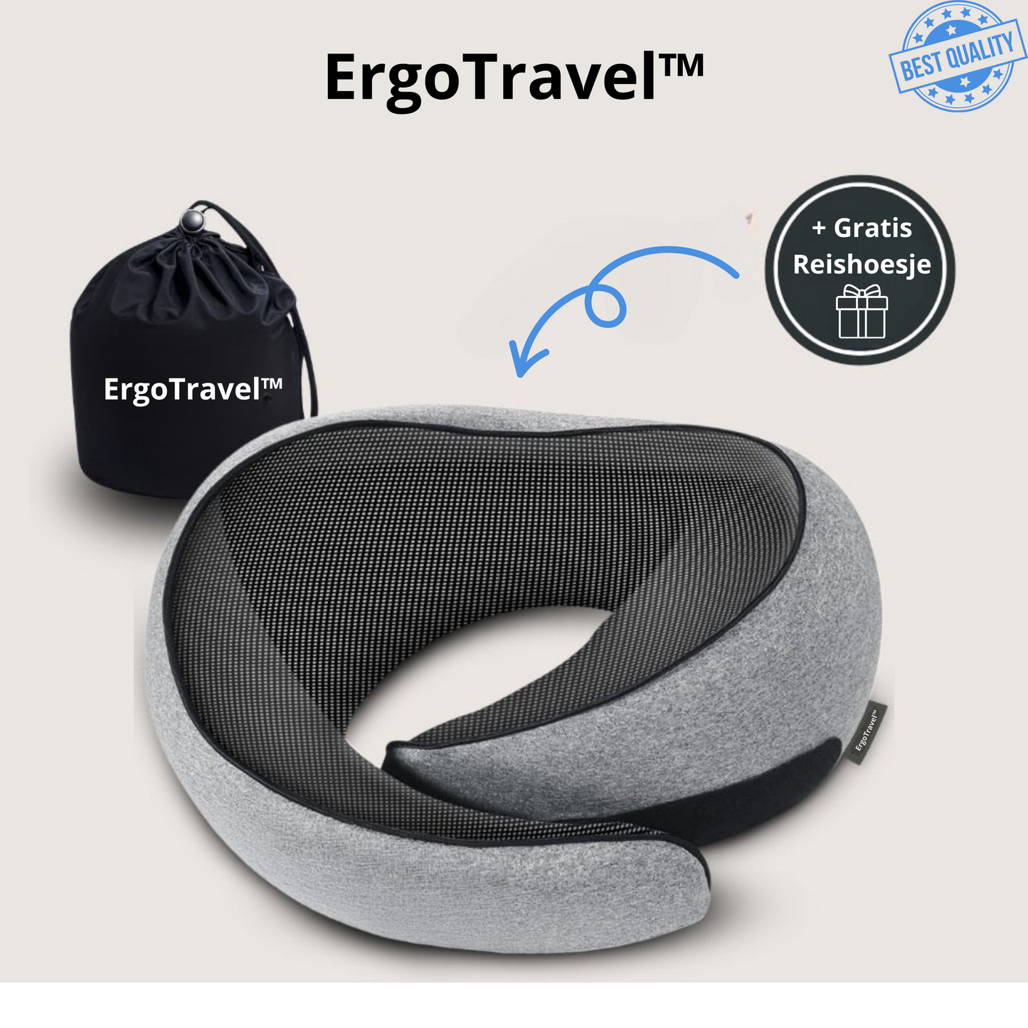 ErgoTravel™ | Ergonomisch Reiskussen voor Ultiem Comfort